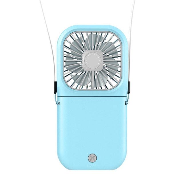Foldable 3-in-1 Rechargeable Neck Fan & Desk Fan - Portable Cooling
