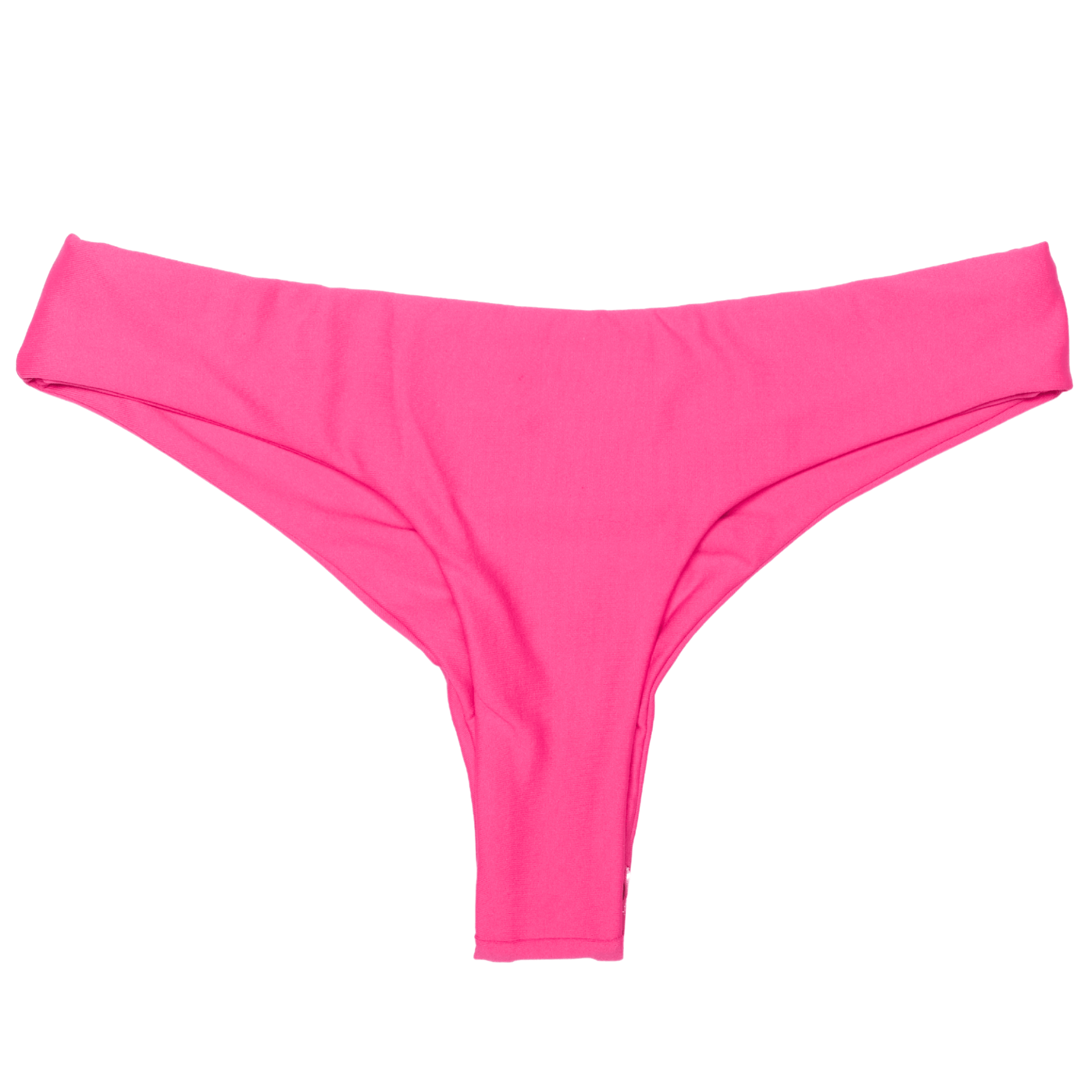 Nelly Brayden Bottom in solid hot pink with wide side bands
