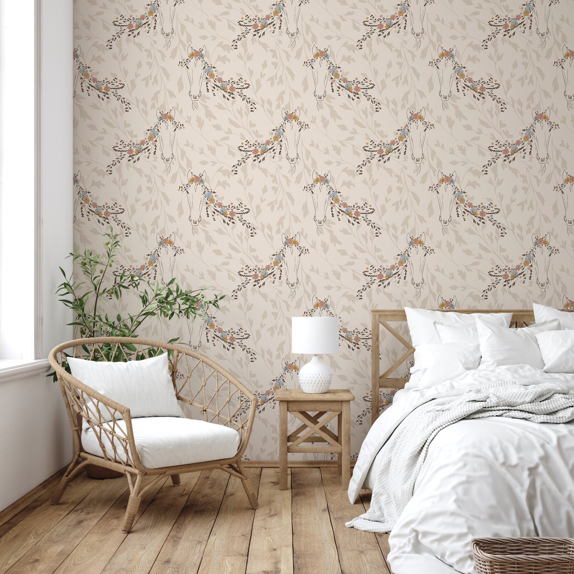 Trixie Removable Peel and Stick Wallpaper by Hearten Design