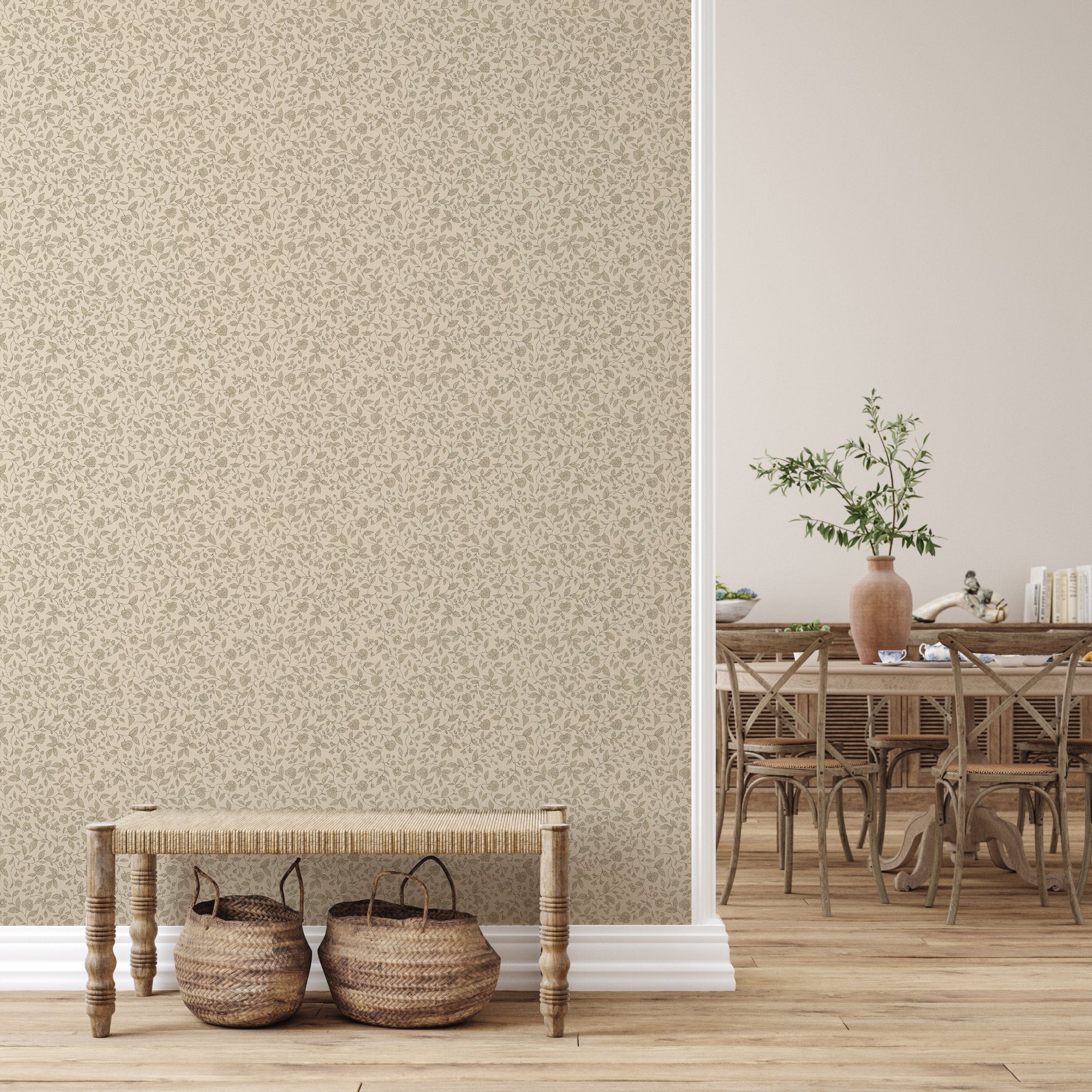 Beverly Patterned Peel and Stick Removable Home Wallpaper