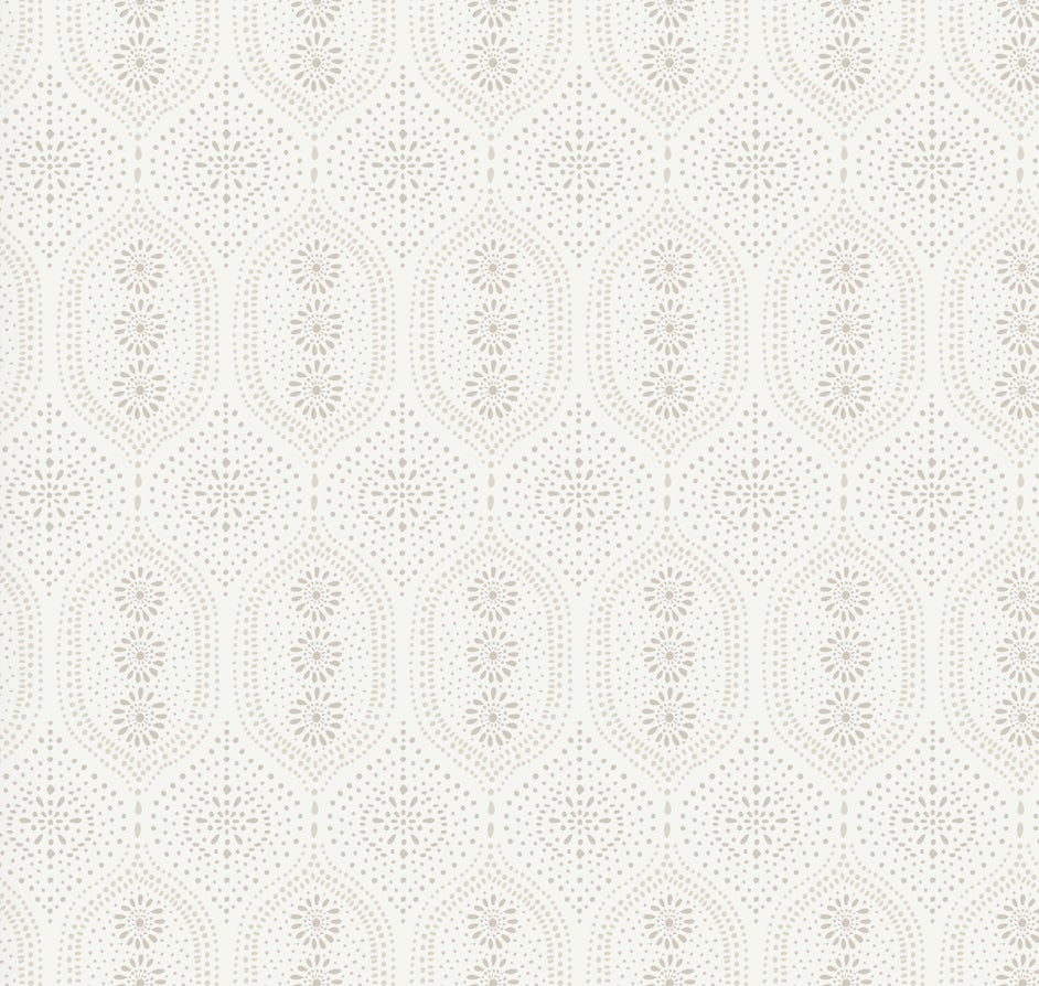 Holloway Geometric Wallpaper - Bohemian Off-White, Beige, and Taupe