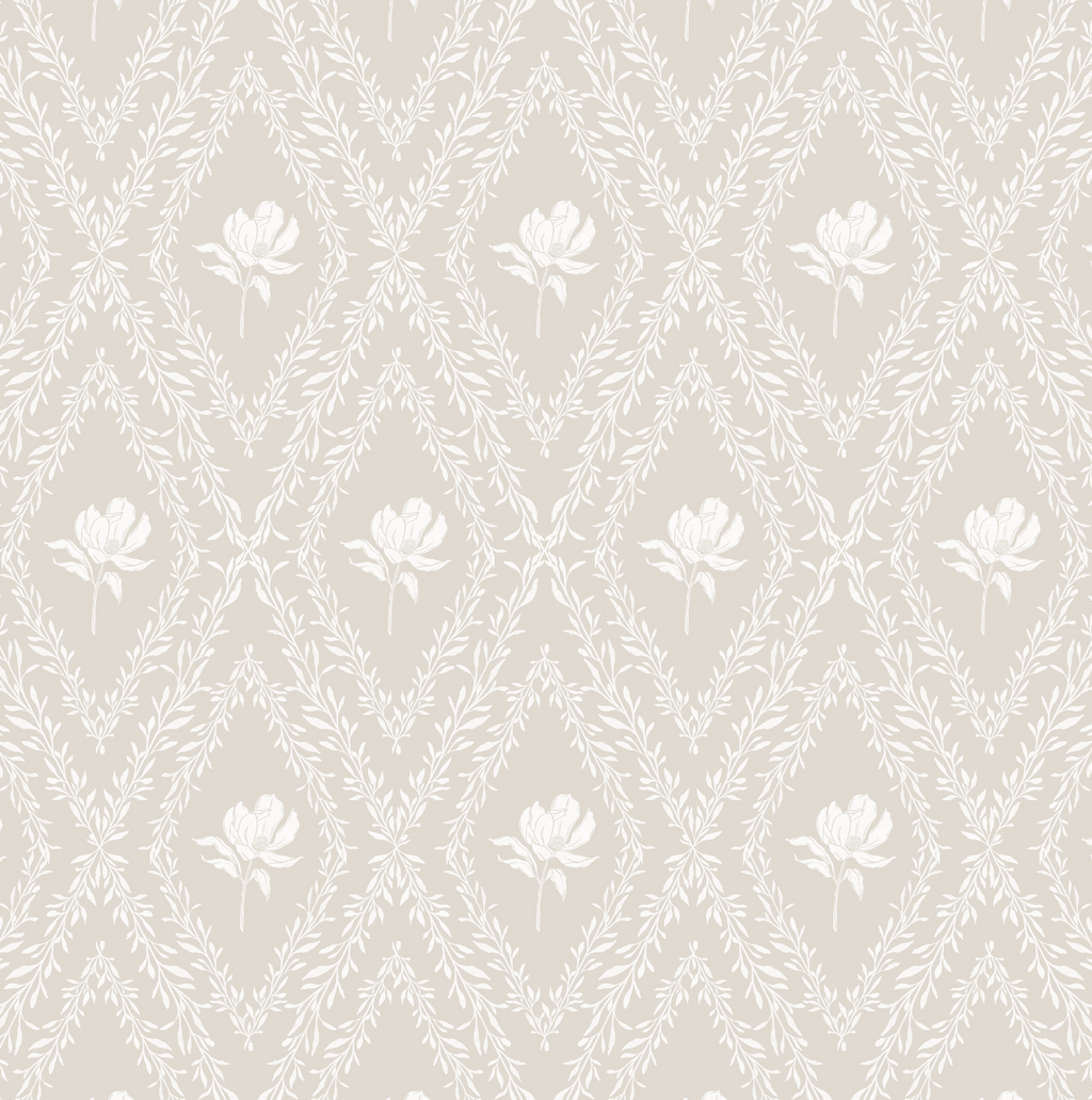 Violet Floral Removable Wallpaper for Modern Home Decor