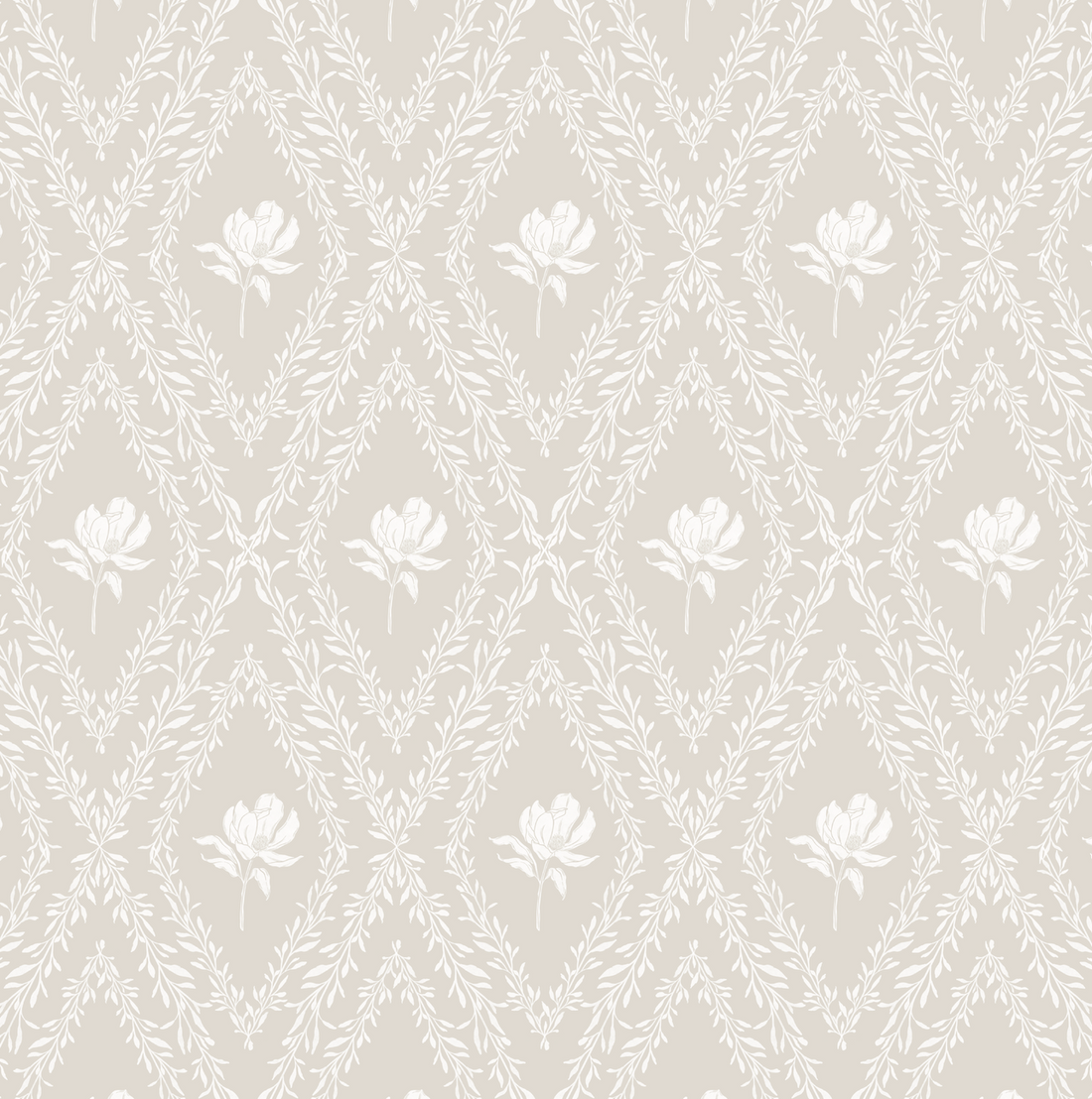Violet Floral Removable Wallpaper for Modern Home Decor