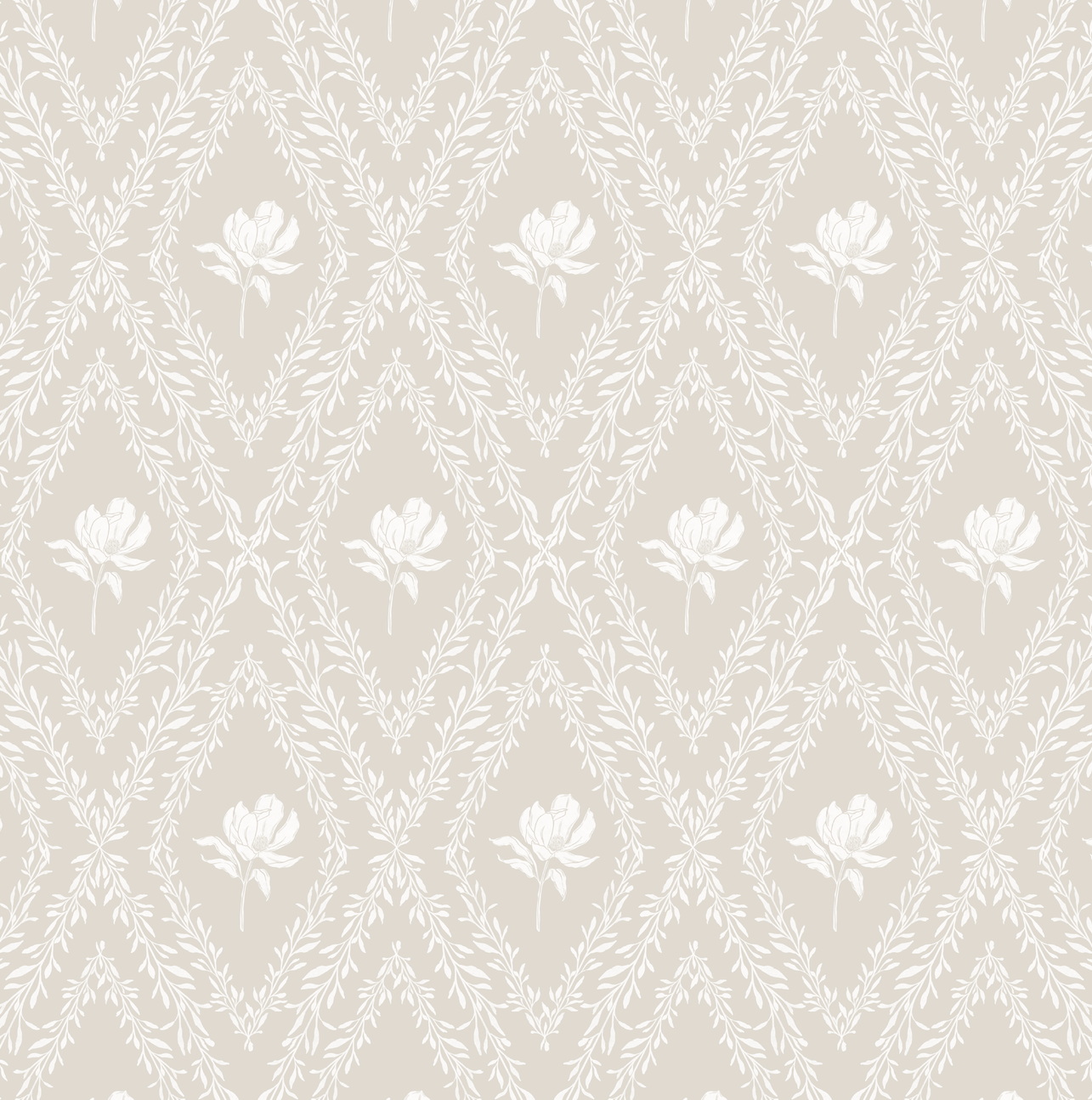 Violet Floral Removable Wallpaper for Modern Home Decor