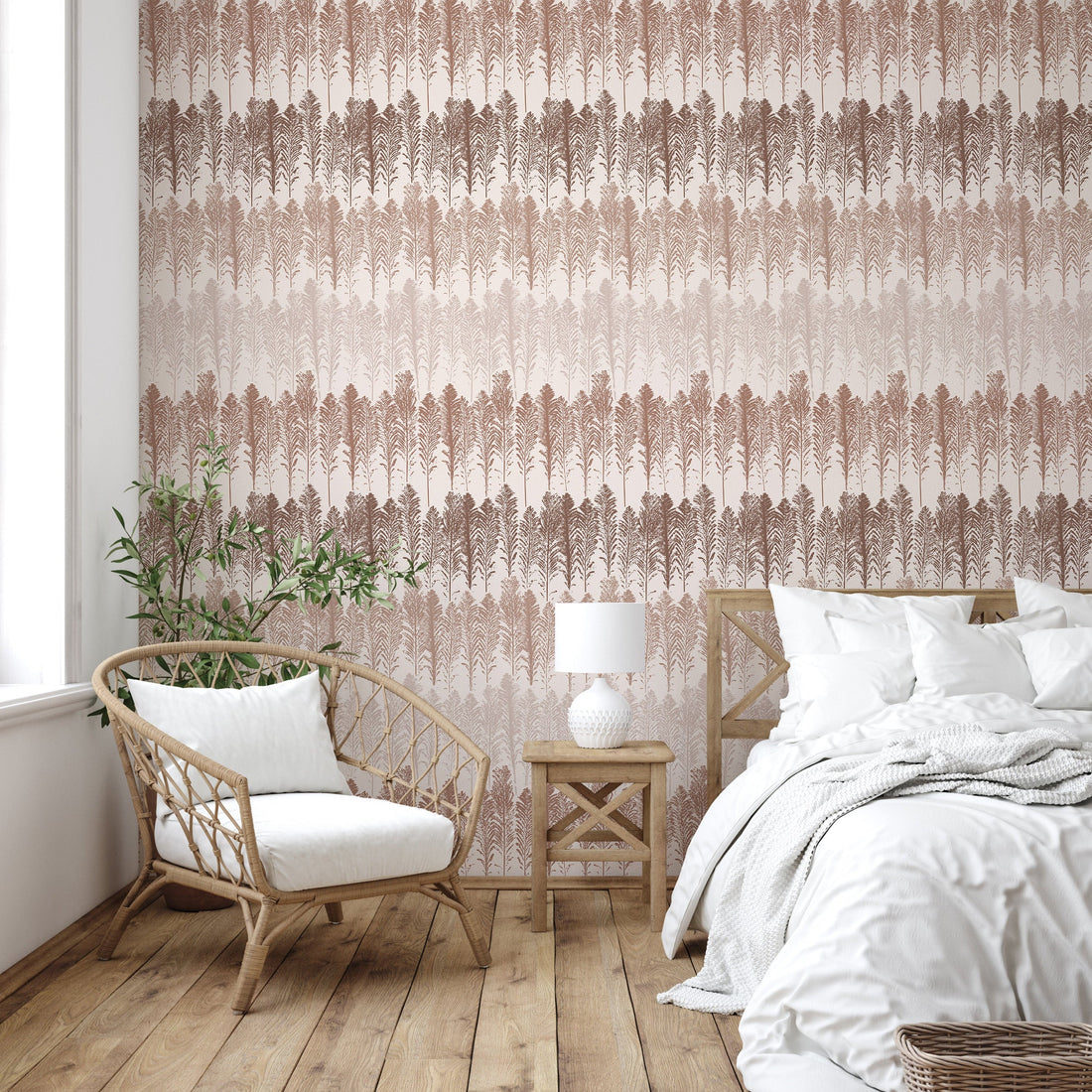 Jansen wallpaper pattern by Rusky Rose by Amy featuring decorative interior print