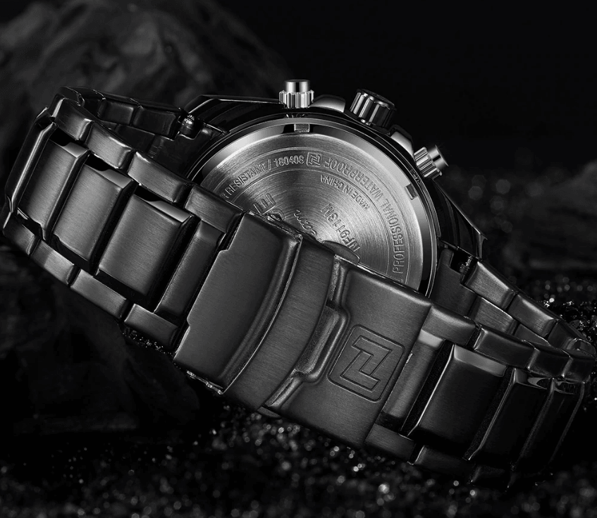 Waterproof Stainless Steel Chronometer Business Men's Watch