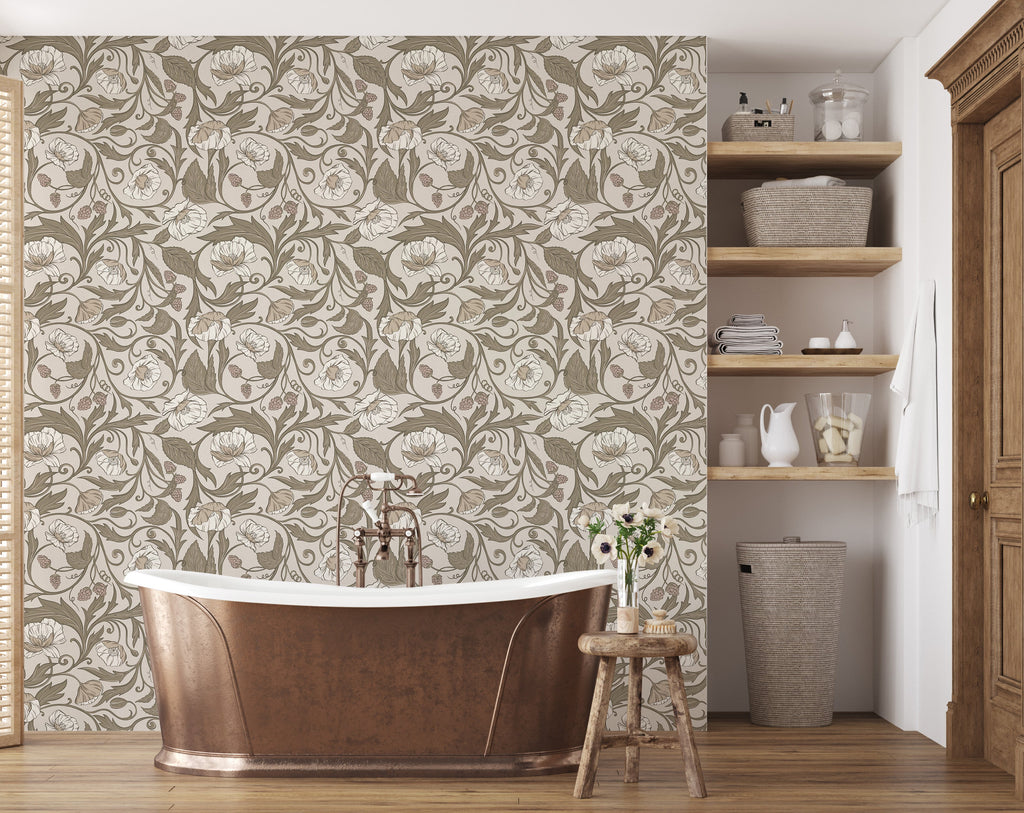 Sigrid Wallpaper by Wirihana Design