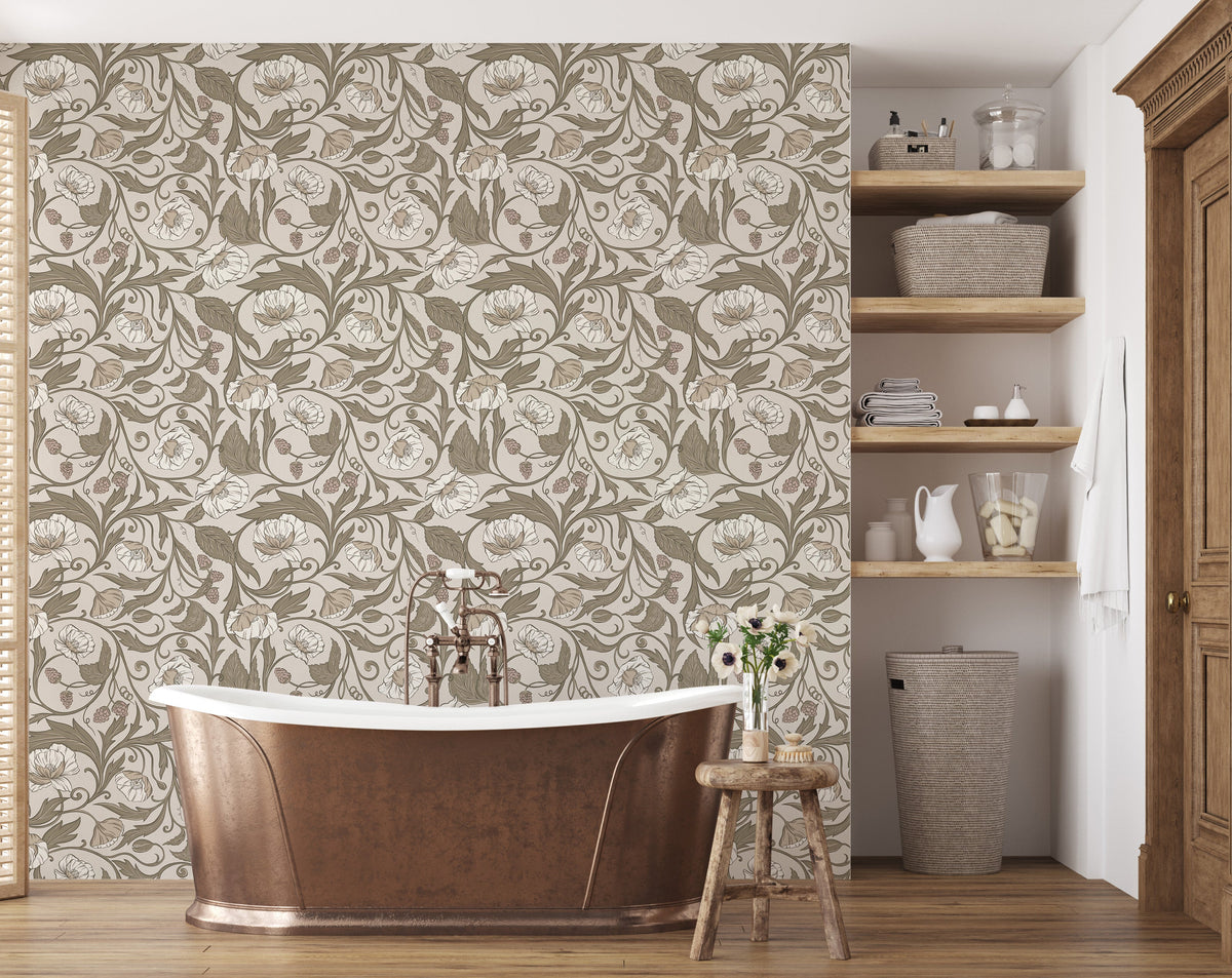 Sigrid Wallpaper by Wirihana Design