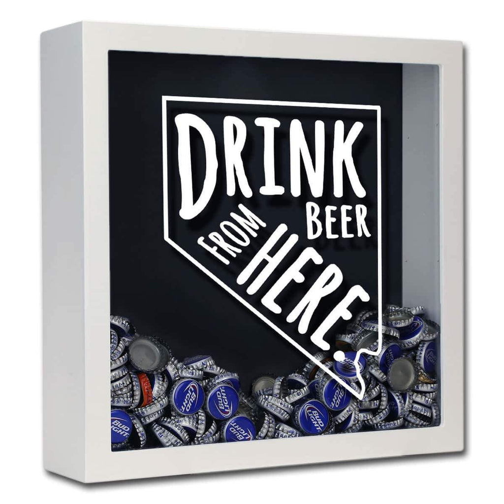 Nevada Drink Beer From Here Beer Cap Shadow Box