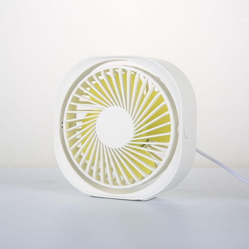 360° Portable Mini Desk Fan, Quiet USB Cooling Fan for Office
