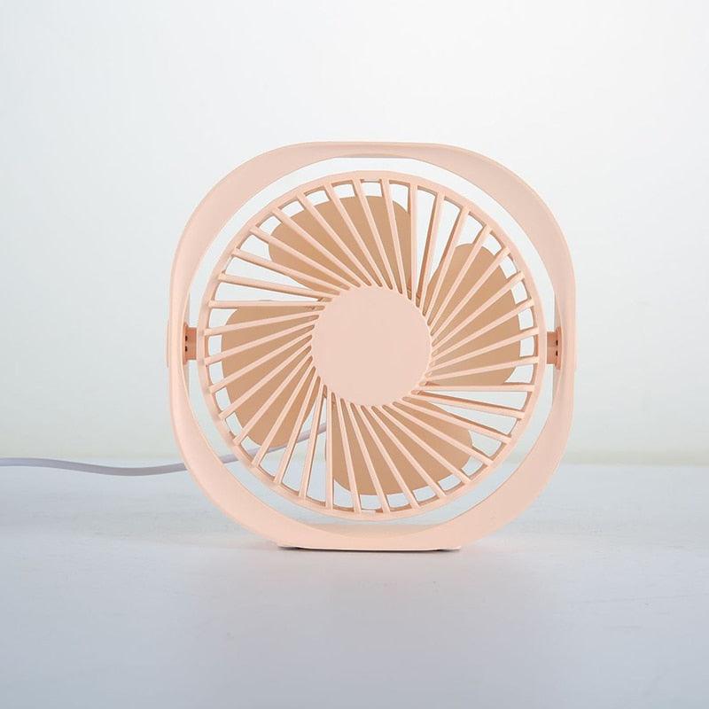 360° Portable Mini Desk Fan, Quiet USB Cooling Fan for Office