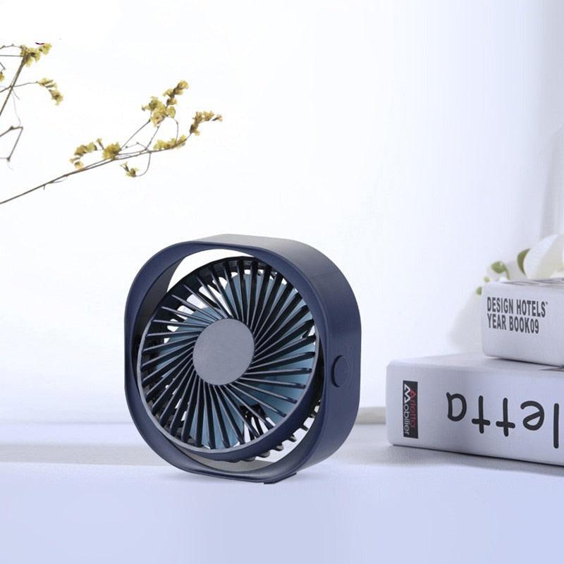 360° Portable Mini Desk Fan, Quiet USB Cooling Fan for Office