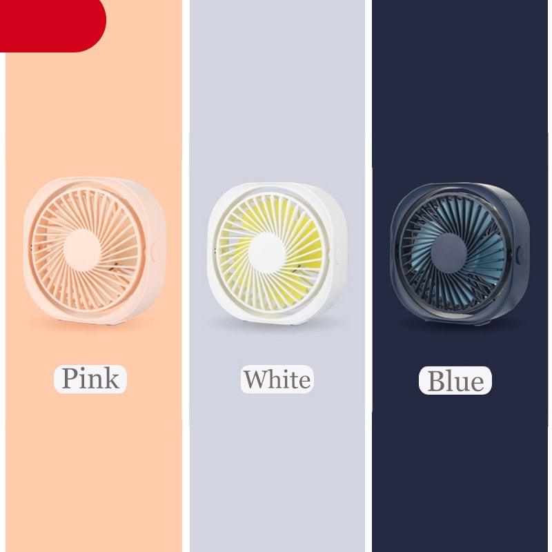 360° Portable Mini Desk Fan, Quiet USB Cooling Fan for Office