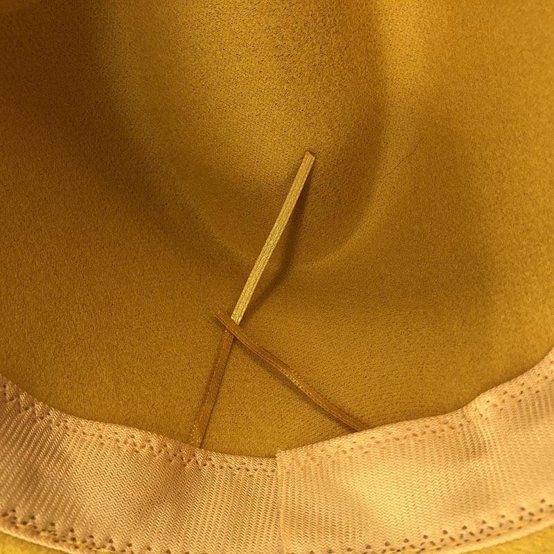 Unisex Adjustable Wool Fedora Wide Brim Hat for Autumn & Winter