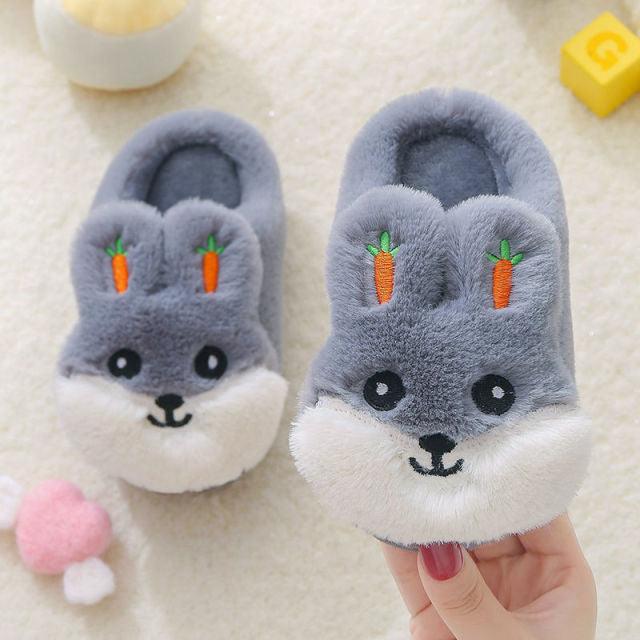 Kids' Cute Unicorn Knit Slippers - Warm Memory Foam Slip-Ons
