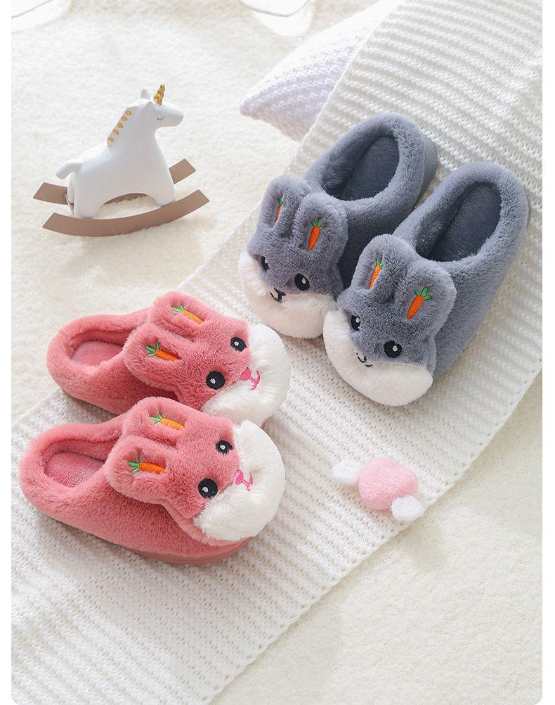 Kids' Cute Unicorn Knit Slippers - Warm Memory Foam Slip-Ons