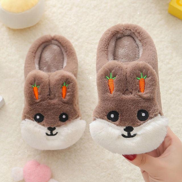 Kids' Cute Unicorn Knit Slippers - Warm Memory Foam Slip-Ons