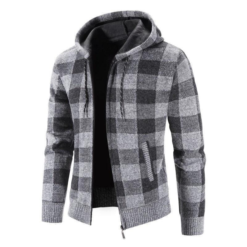Men's Slim Fit Fleece Jacket Casual Thermal Winter Coat