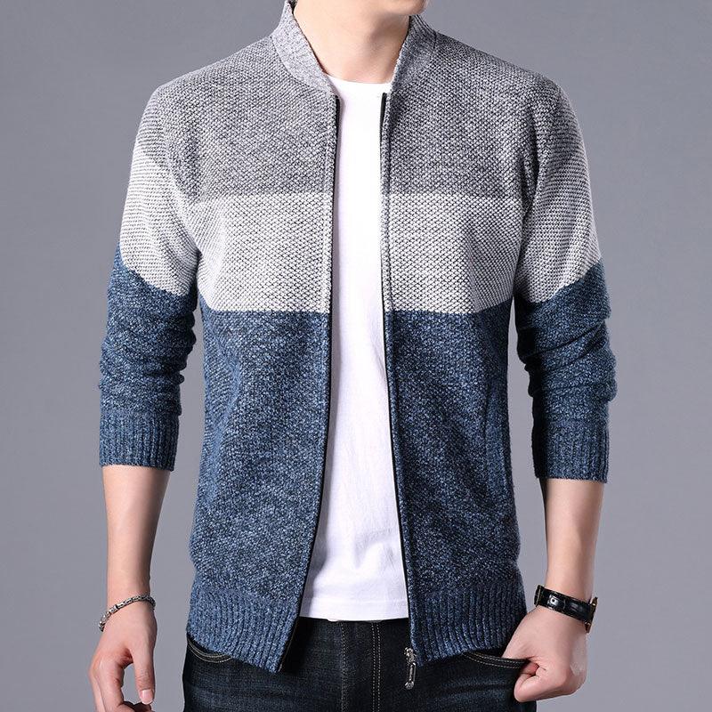 Men's Slim Fit Fleece Jacket Casual Thermal Winter Coat