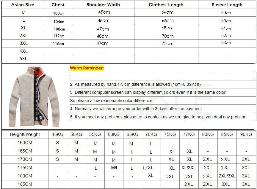 Men's Slim Fit Fleece Jacket Casual Thermal Winter Coat