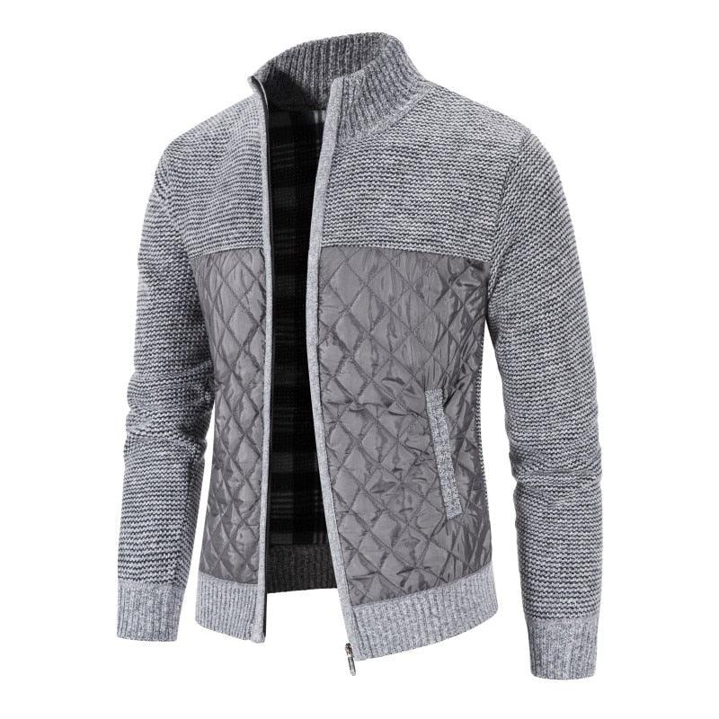 Men's Slim Fit Fleece Jacket Casual Thermal Winter Coat