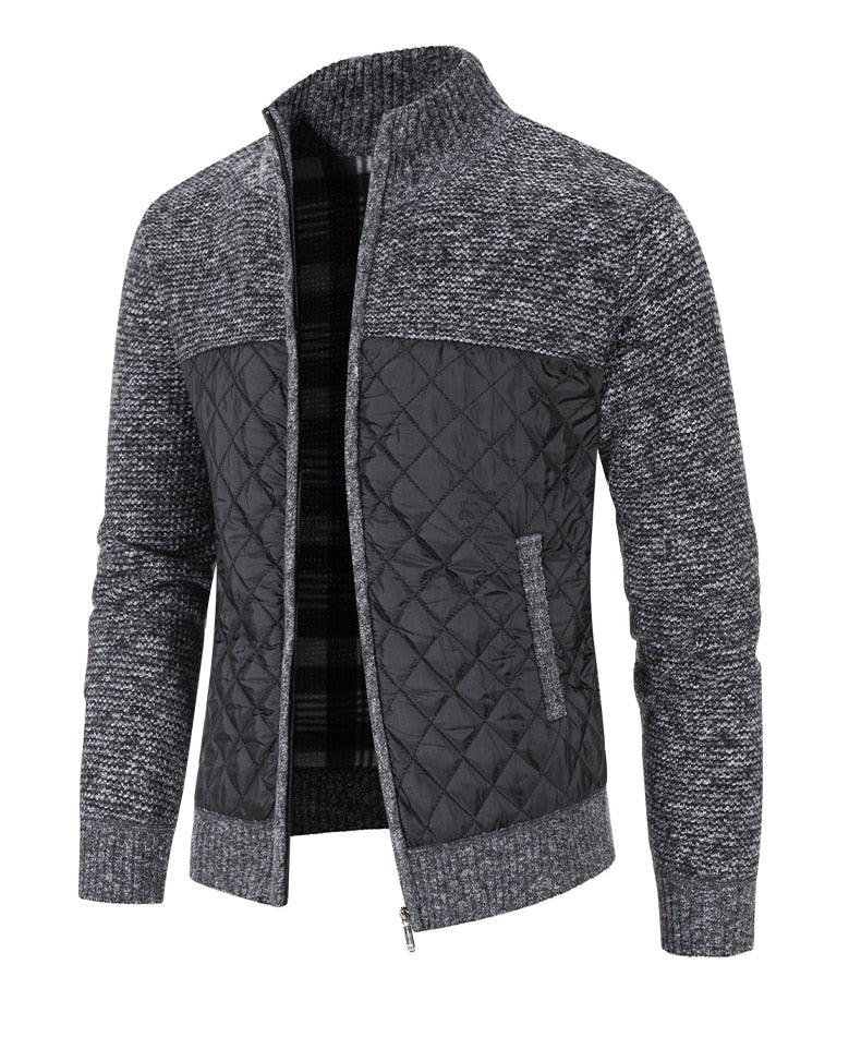 Men's Slim Fit Fleece Jacket Casual Thermal Winter Coat