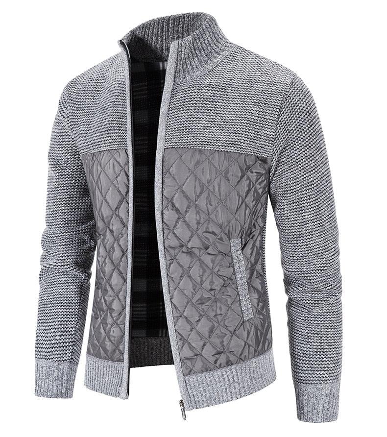 Men's Slim Fit Fleece Jacket Casual Thermal Winter Coat