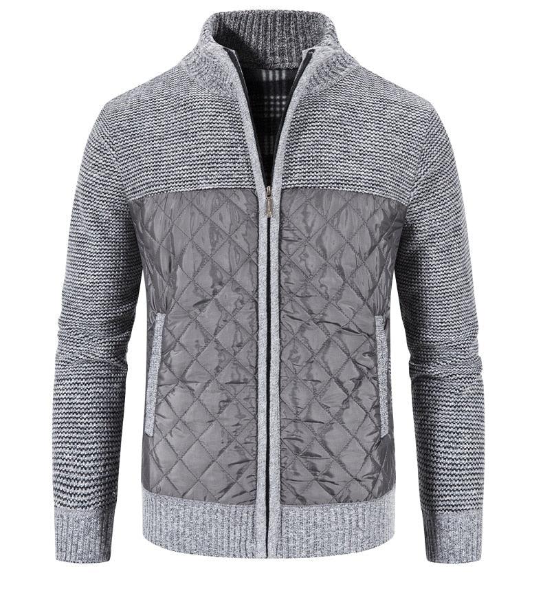 Men's Slim Fit Fleece Jacket Casual Thermal Winter Coat