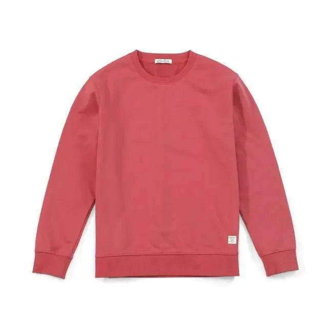 Minimalist Unisex Crew Neck Knit Sweatshirt in Neutral Earth Tones