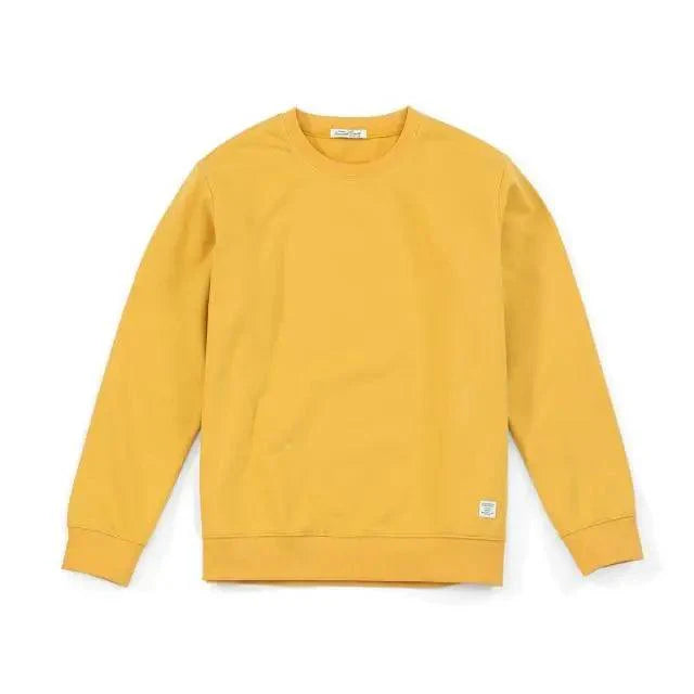 Minimalist Unisex Crew Neck Knit Sweatshirt in Neutral Earth Tones