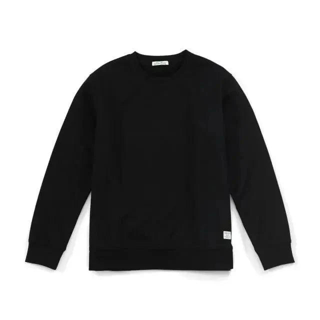 Minimalist Unisex Crew Neck Knit Sweatshirt in Neutral Earth Tones