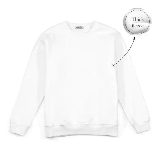 Minimalist Unisex Crew Neck Knit Sweatshirt in Neutral Earth Tones