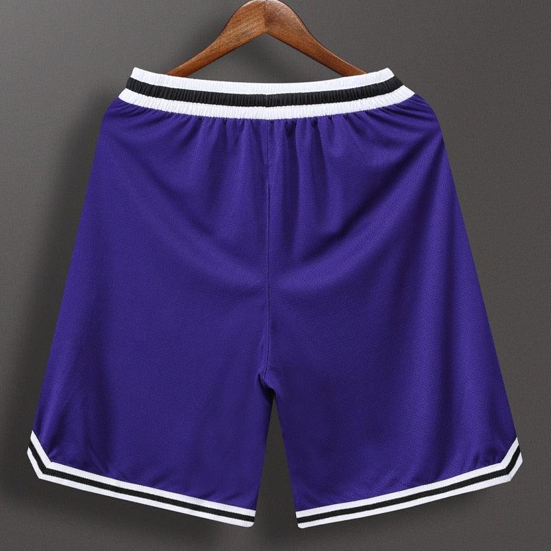 Men's Patchwork Basketball Shorts Loose Fit Sport Gym Bottoms