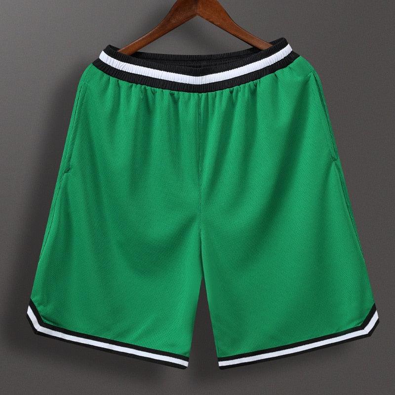 Men's Patchwork Basketball Shorts Loose Fit Sport Gym Bottoms