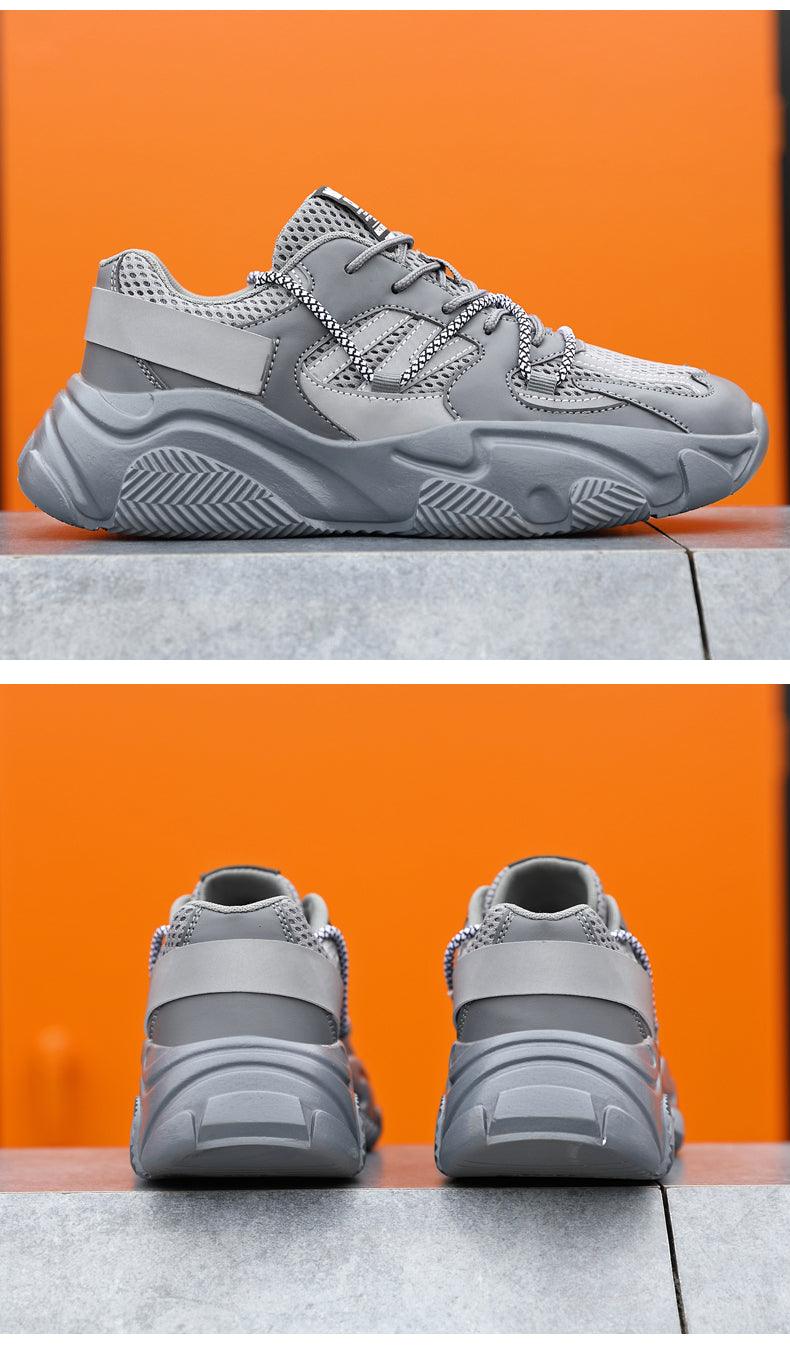 Men's Chunky Mesh Sports Sneakers - Breathable Gym & Running Shoes