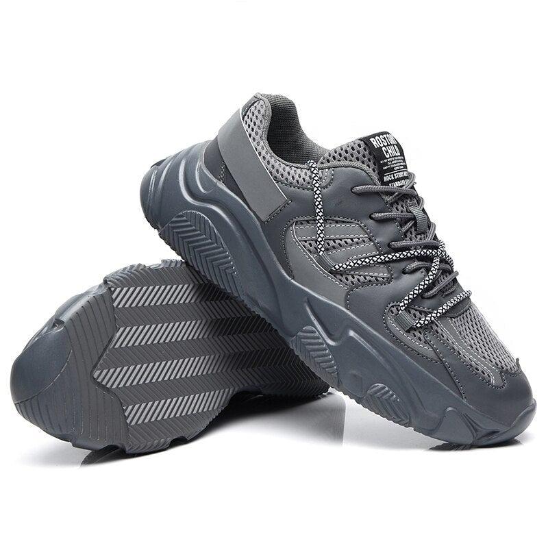 Men's Chunky Mesh Sports Sneakers - Breathable Gym & Running Shoes