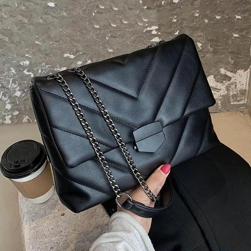 Classic embroidered PU leather crossbody bag for girls in a stylish shoulder handbag design