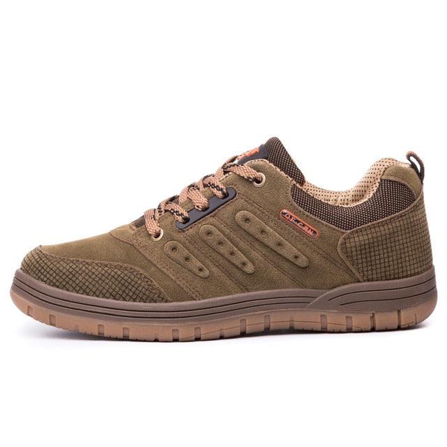 Mens Durable Low Cut Hiking Boots Sport Outdoor Walking Shoes