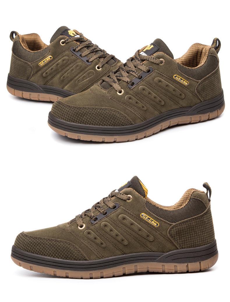 Mens Durable Low Cut Hiking Boots Sport Outdoor Walking Shoes