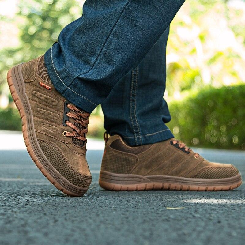 Mens Durable Low Cut Hiking Boots Sport Outdoor Walking Shoes