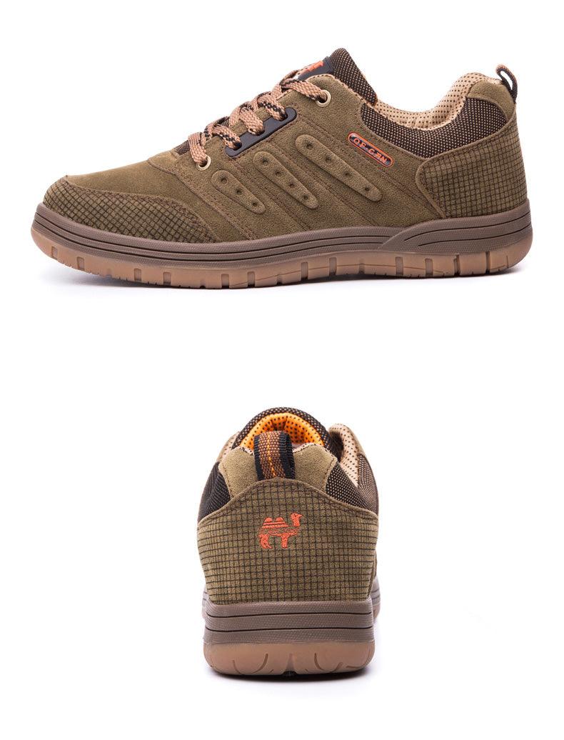 Mens Durable Low Cut Hiking Boots Sport Outdoor Walking Shoes