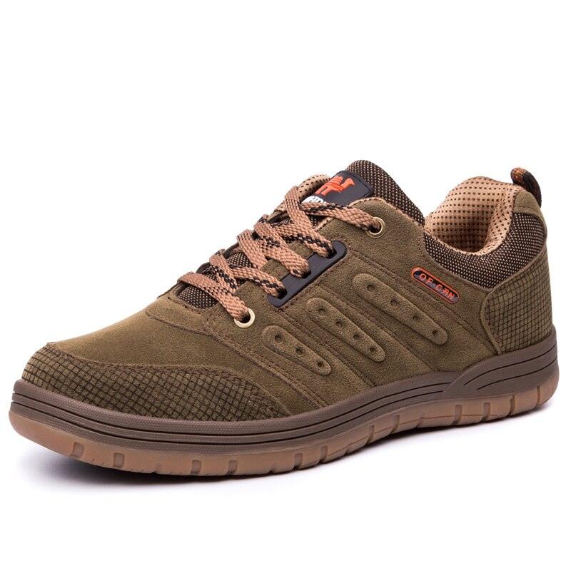 Mens Durable Low Cut Hiking Boots Sport Outdoor Walking Shoes