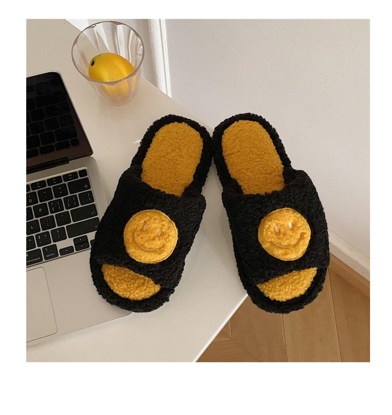 Plush Memory Foam Furry Slippers - Open Toe Comfy House Slides