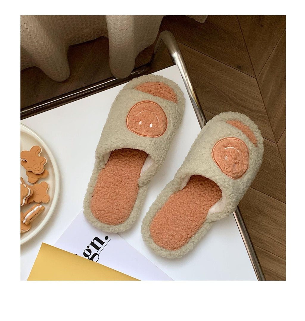 Plush Memory Foam Furry Slippers - Open Toe Comfy House Slides