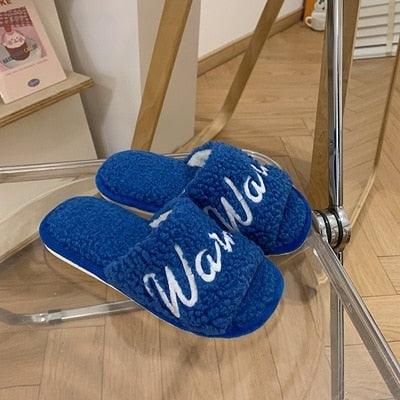 Plush Memory Foam Furry Slippers - Open Toe Comfy House Slides