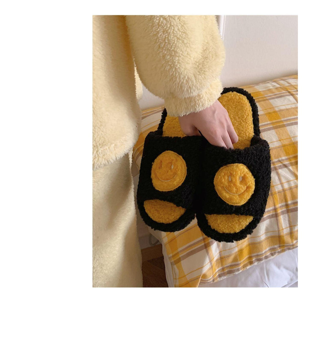 Plush Memory Foam Furry Slippers - Open Toe Comfy House Slides