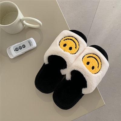 Plush Memory Foam Furry Slippers - Open Toe Comfy House Slides