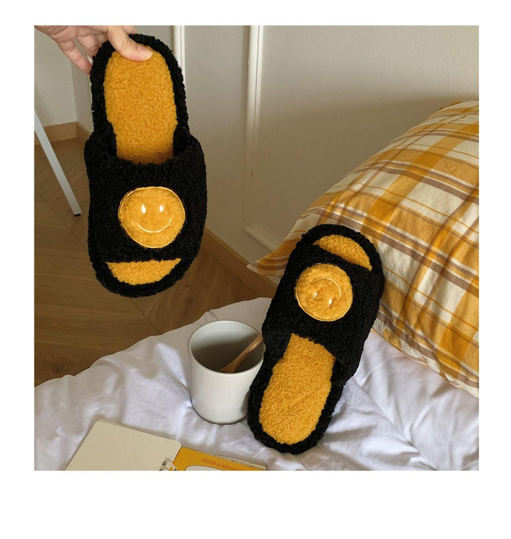 Plush Memory Foam Furry Slippers - Open Toe Comfy House Slides
