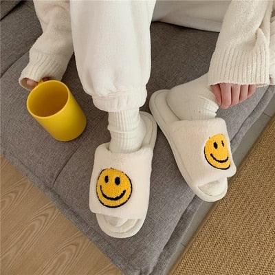 Plush Memory Foam Furry Slippers - Open Toe Comfy House Slides