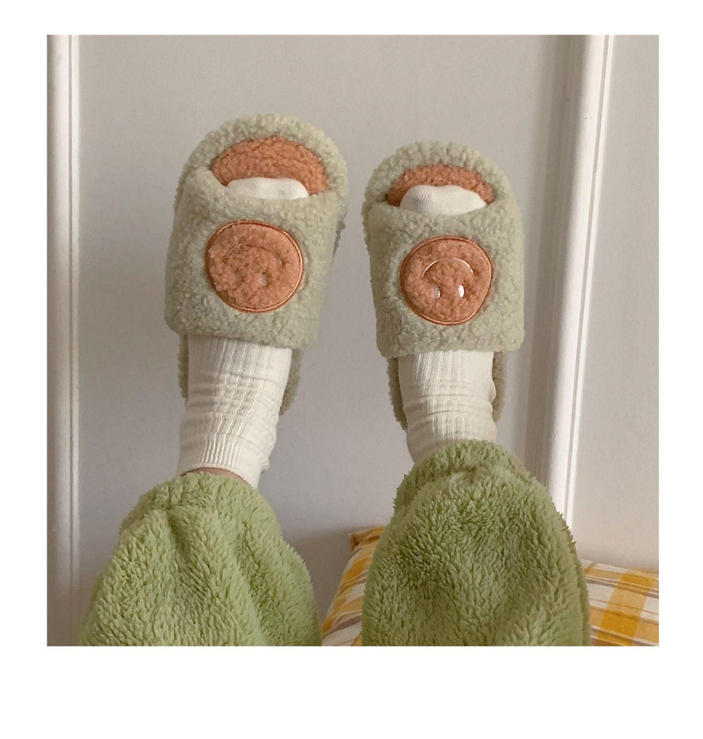 Plush Memory Foam Furry Slippers - Open Toe Comfy House Slides